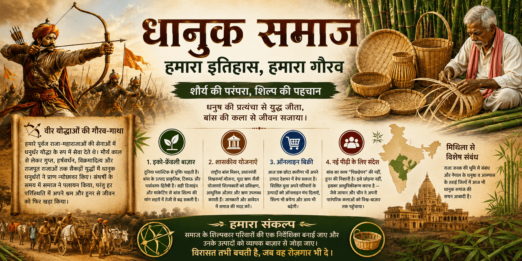 धानुक समाज — धनुष से बांस तक की गौरव-यात्रा